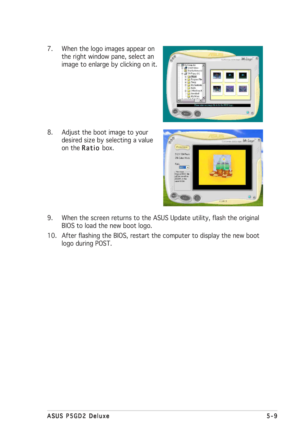 Asus manual Asus P5GD2 Deluxe 