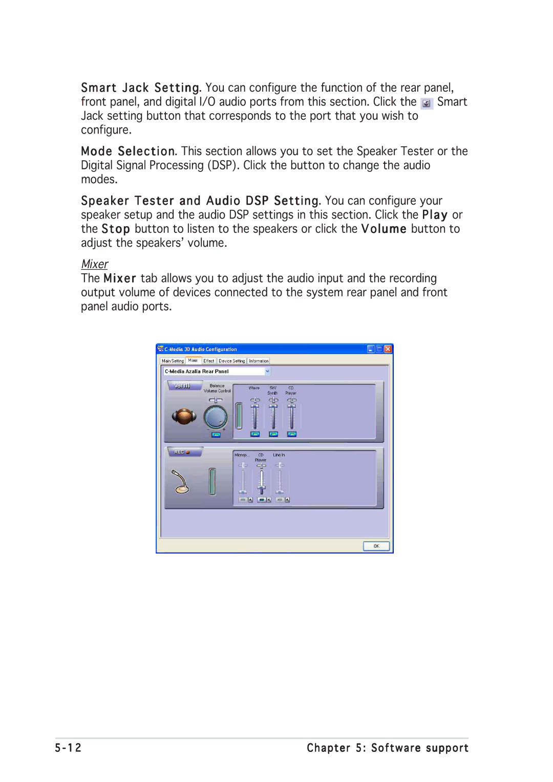 Asus P5GD2 manual Mixer 