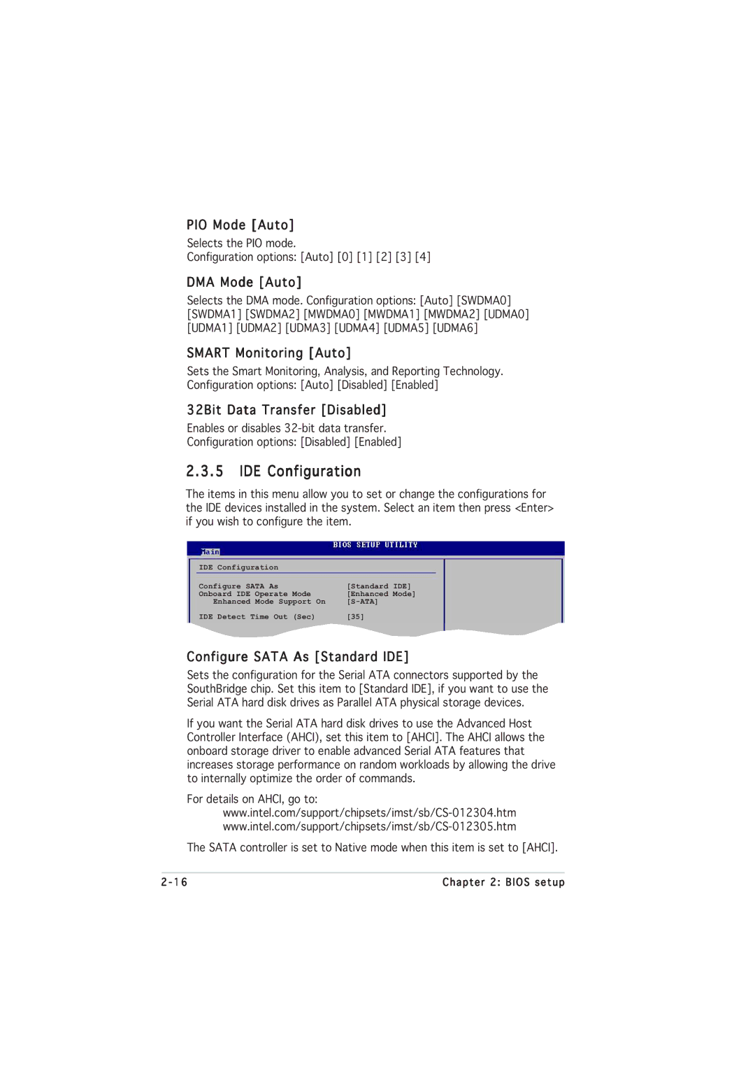 Asus P5GL-MX manual IDE Configuration 