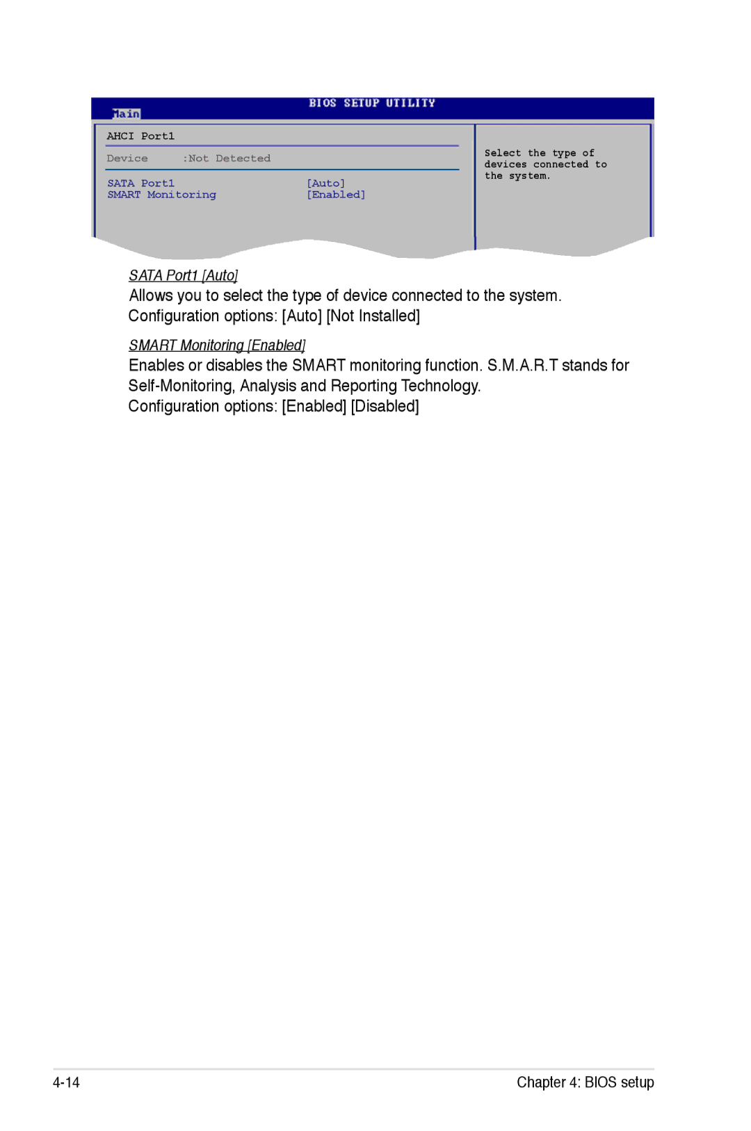 Asus P5K/EPU manual Sata Port1 Auto 