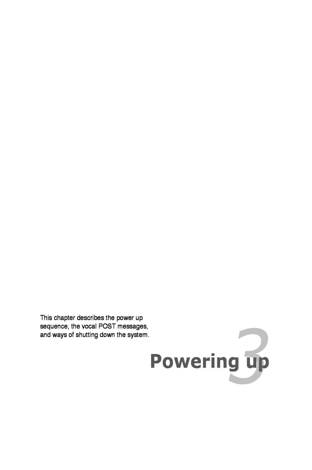 Asus P5K/EPU manual Powering up, and ways of shutting down the system 