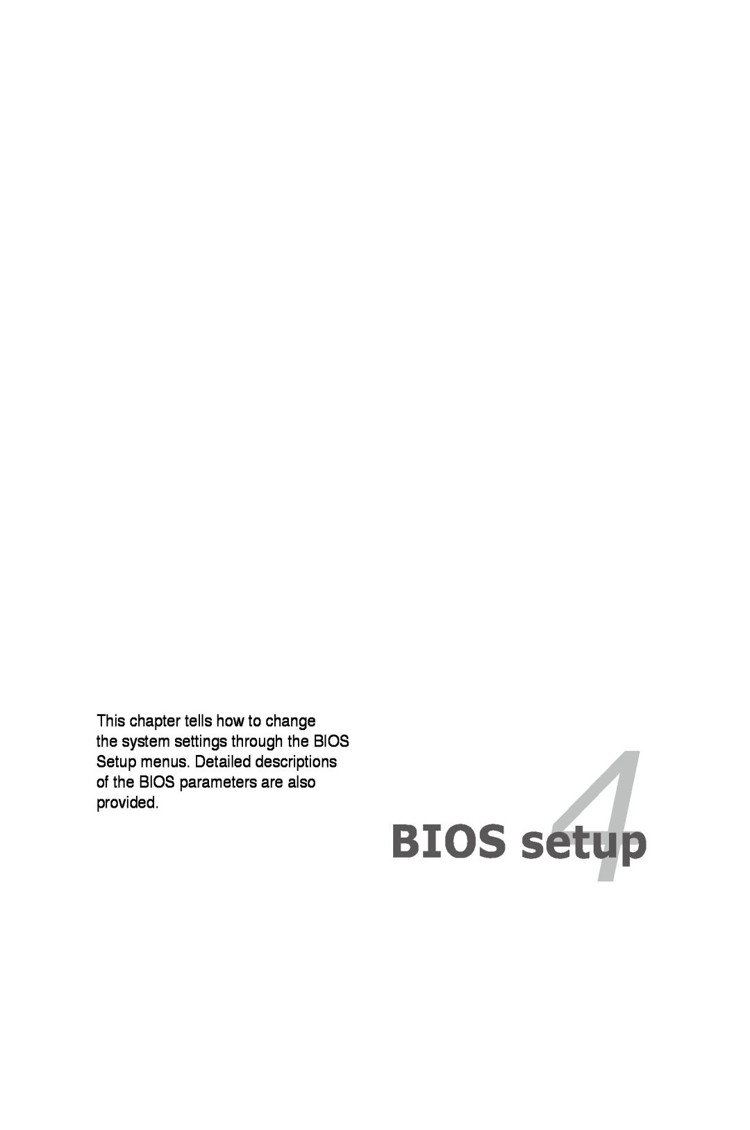 Asus P5K/EPU manual BIOS setup, This chapter tells how to change, the system settings through the BIOS, provided 