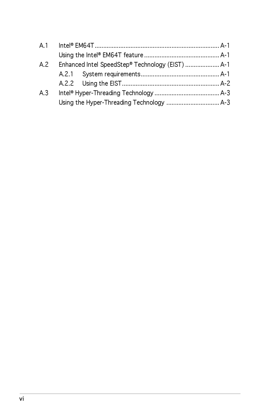 Asus P5L 1394 manual Intel EM64T Using the Intel EM64T feature 