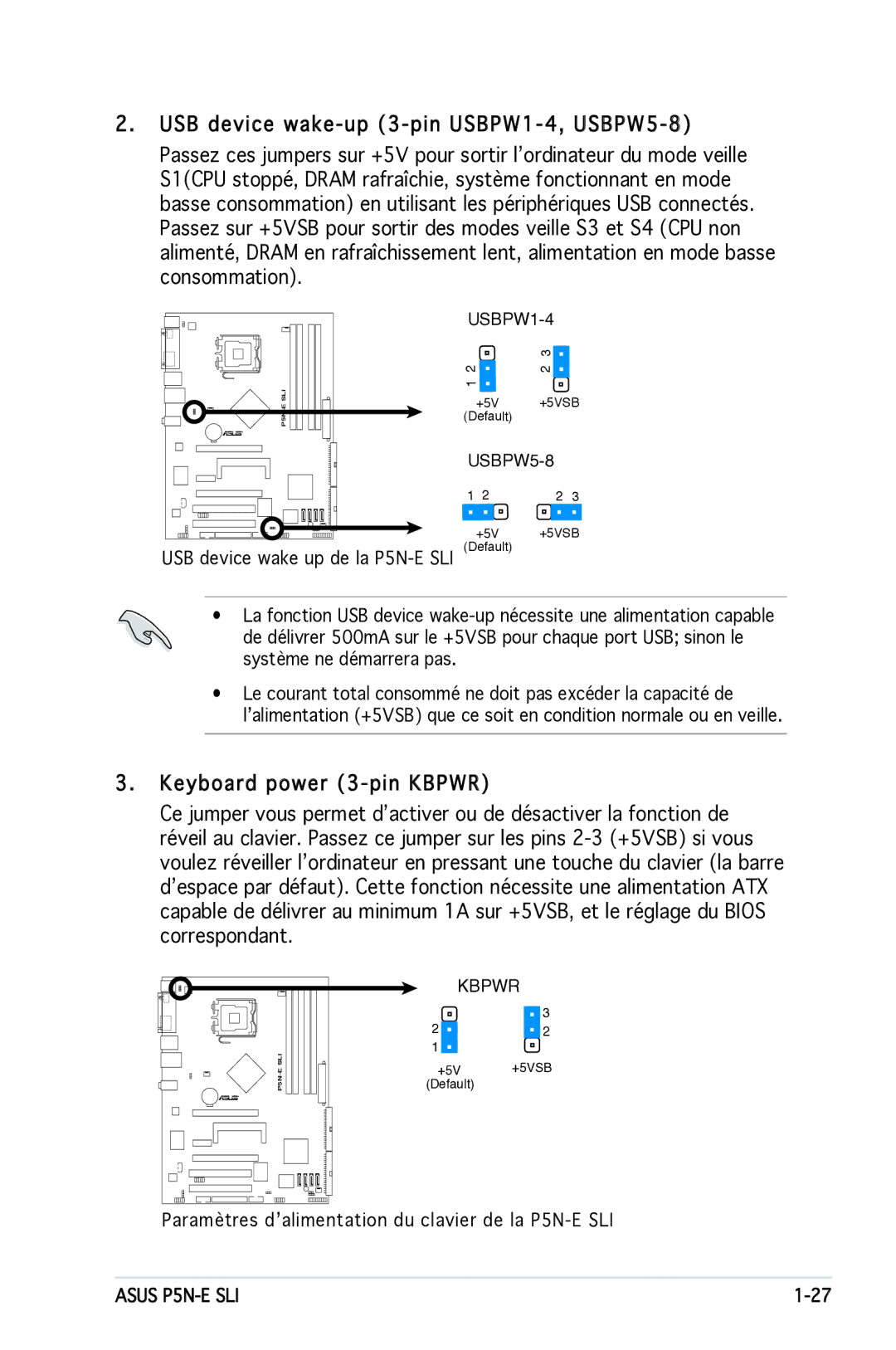 Asus P5N-E SLI manual USBPW1-4 