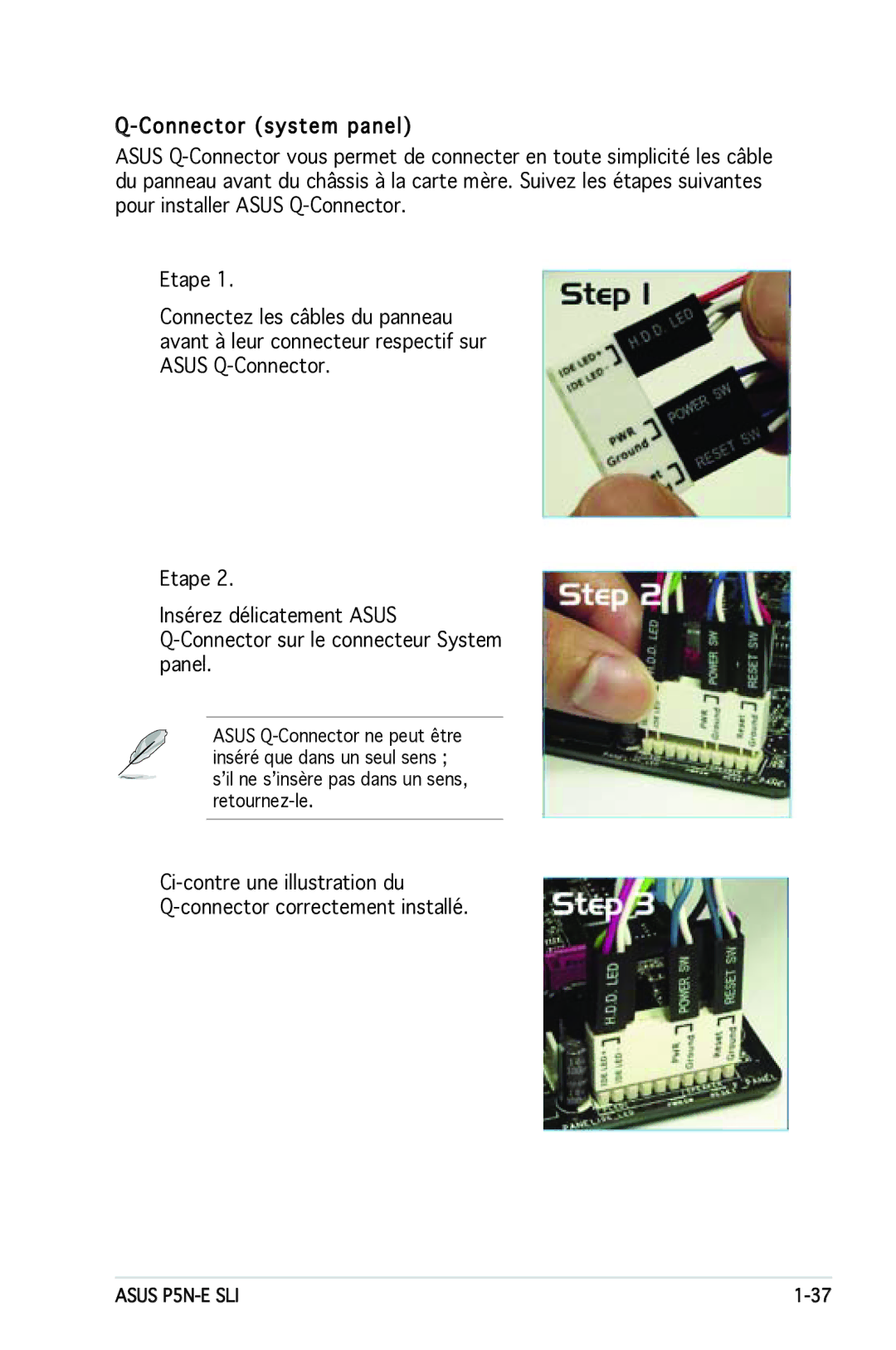 Asus manual Asus P5N-E SLI 