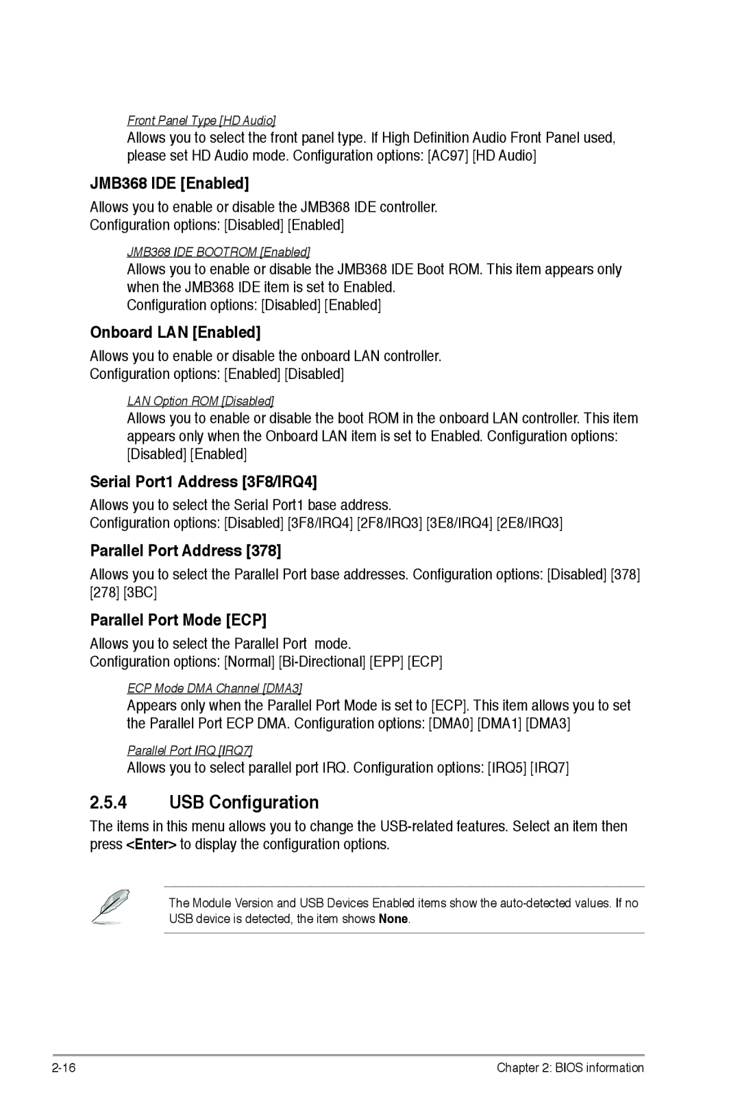 Asus p5p43t manual USB Configuration 