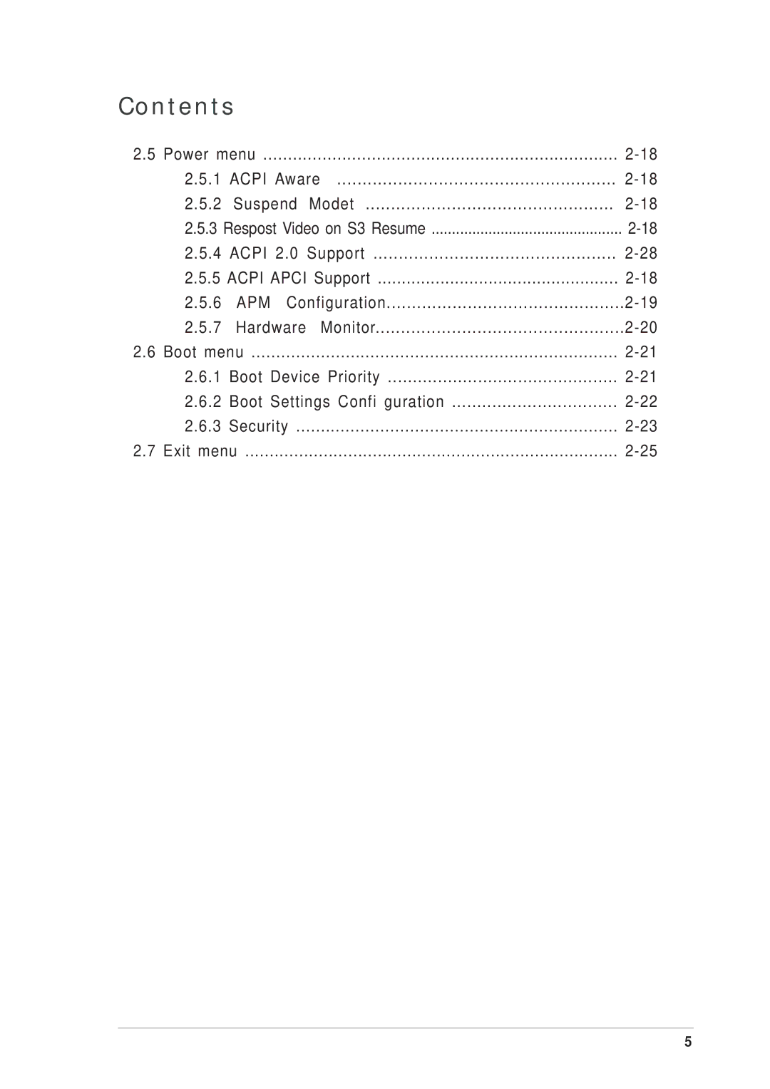 Asus P5SD2-FM manual Apm 