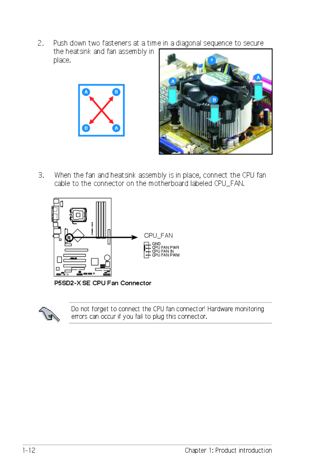 Asus manual P5SD2-X SE CPU 