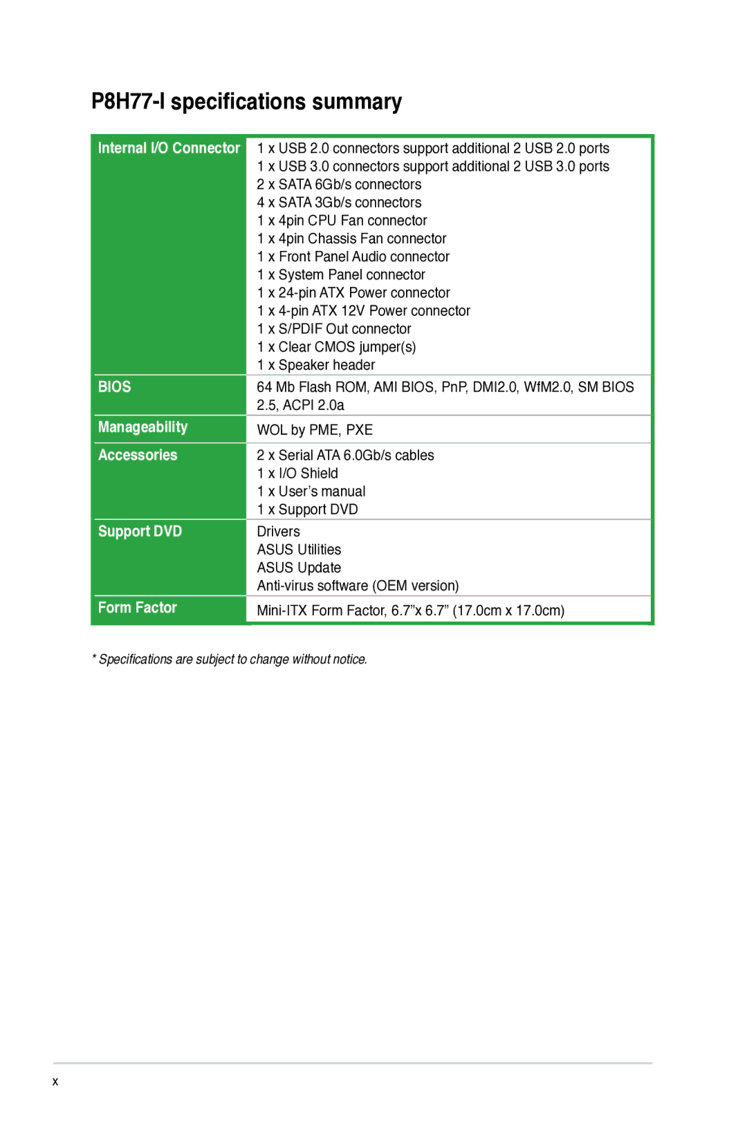 Asus P8H77-I, P8H77I manual Bios 