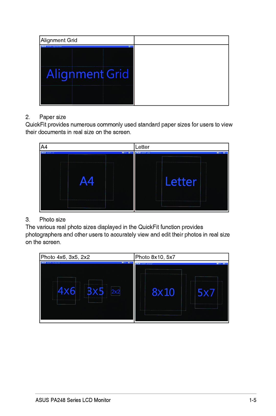 Asus PA248Q manual Alignment Grid 