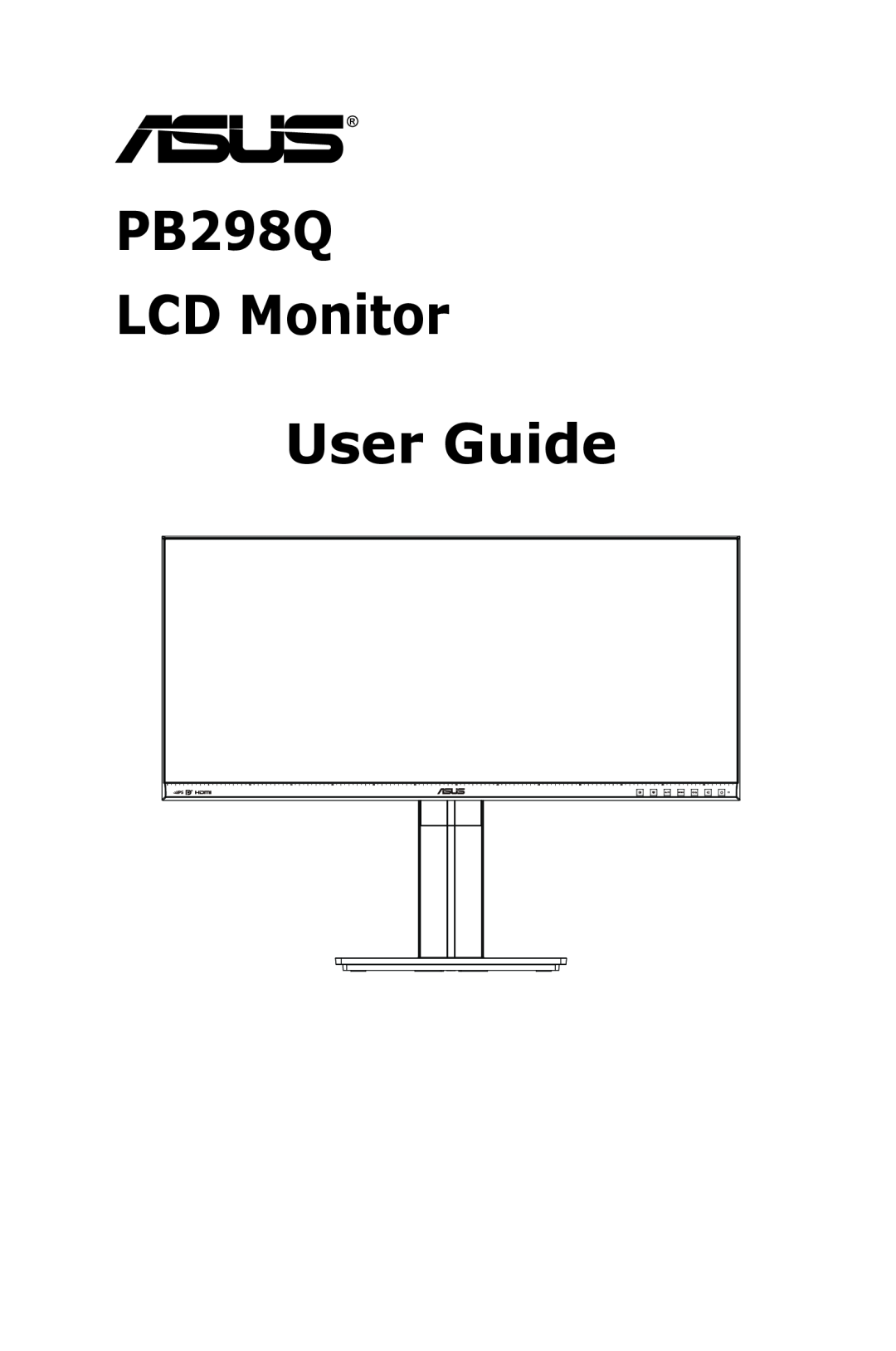 Asus manual PB298Q LCD Monitor User Guide 