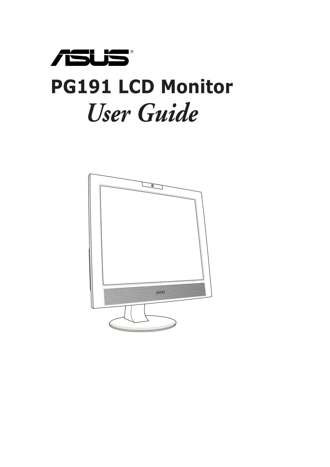 Asus PG191 manual User Guide 