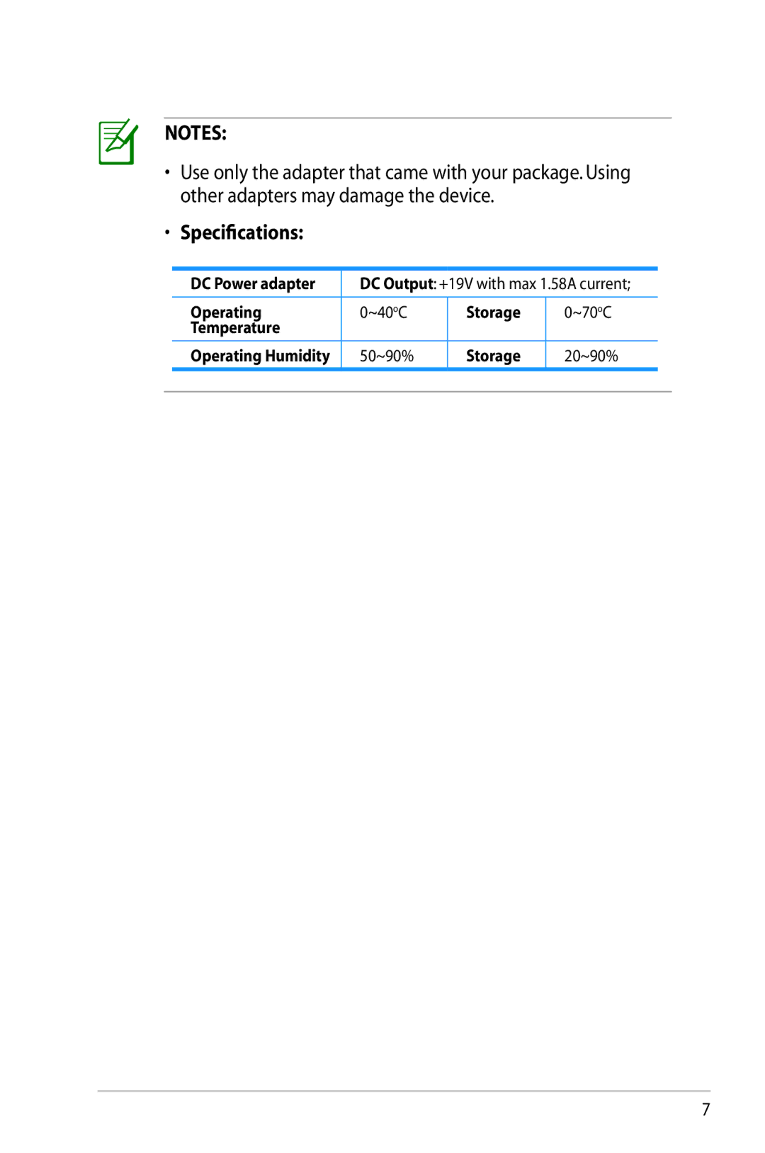 Asus RT-AC66U manual Specifications 