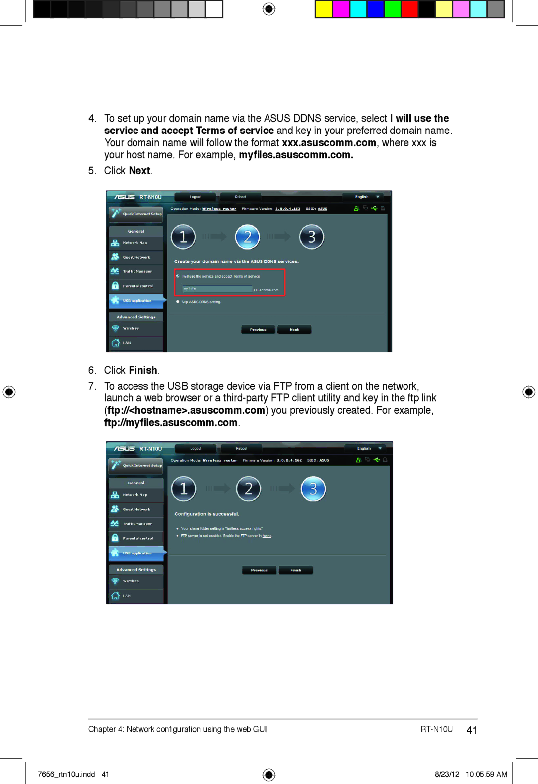 Asus RT-N10U user manual Click Next Click Finish 