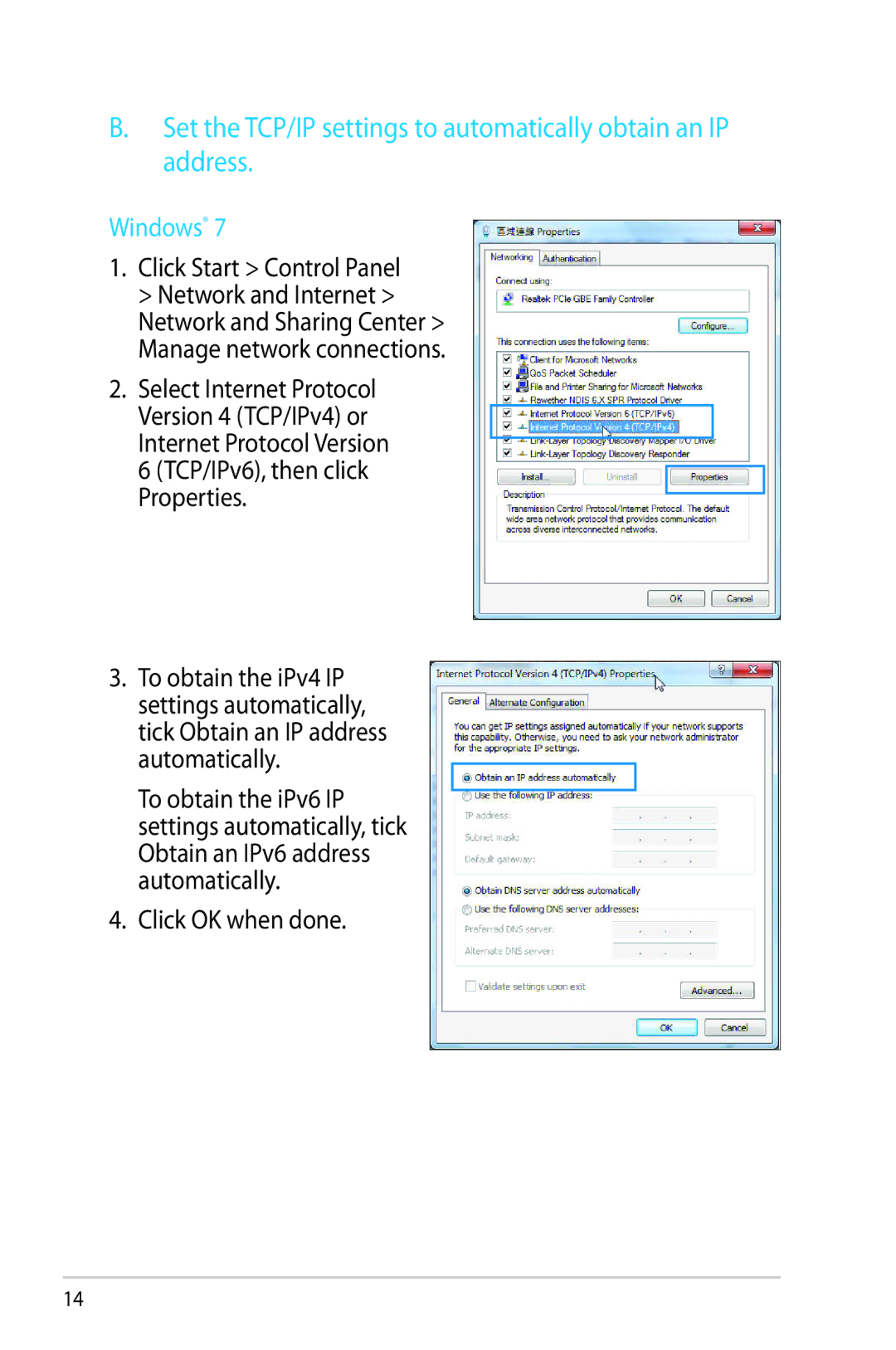 Asus RT-N65U, RTN65U manual Windows 