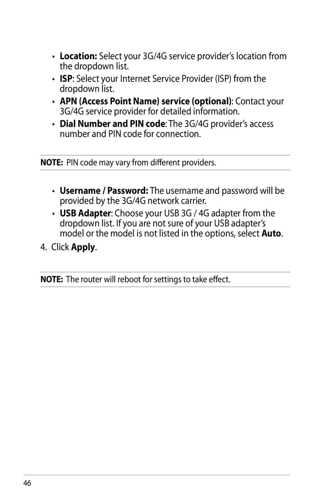 Asus RTAC66U manual Click Apply 