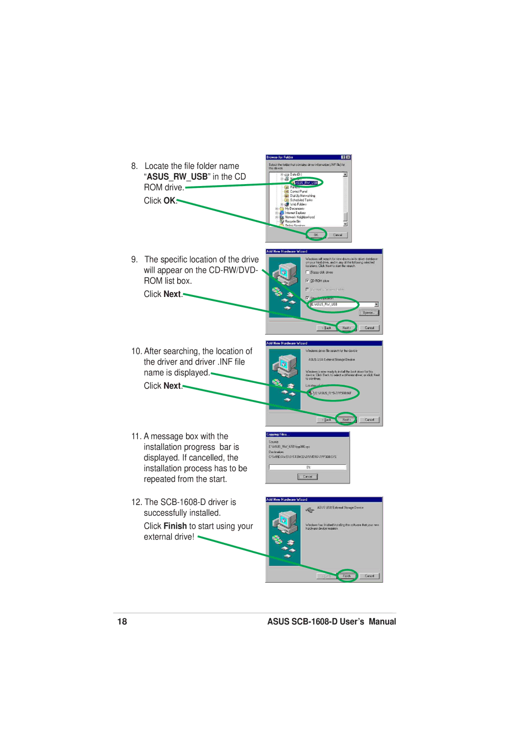 Asus user manual Asus SCB-1608-D User’s Manual 