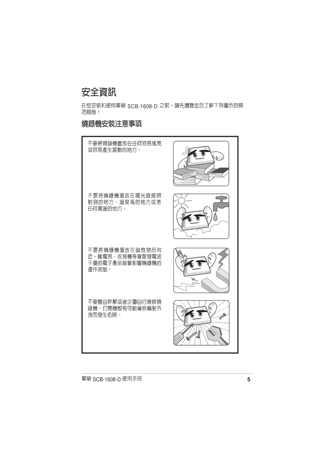 Asus SCB-1608-D user manual 