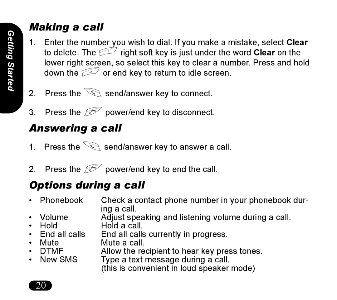 Asus V55 manual Making a call, Answering a call, Options during a call 