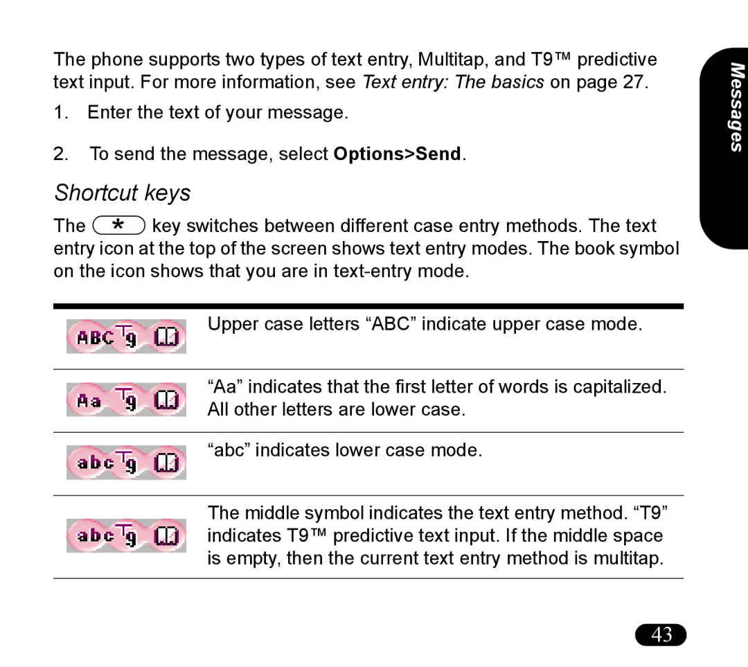 Asus V55 manual Shortcut keys 