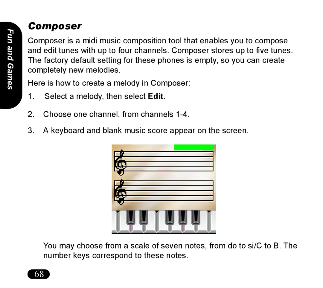 Asus V55 manual Composer 