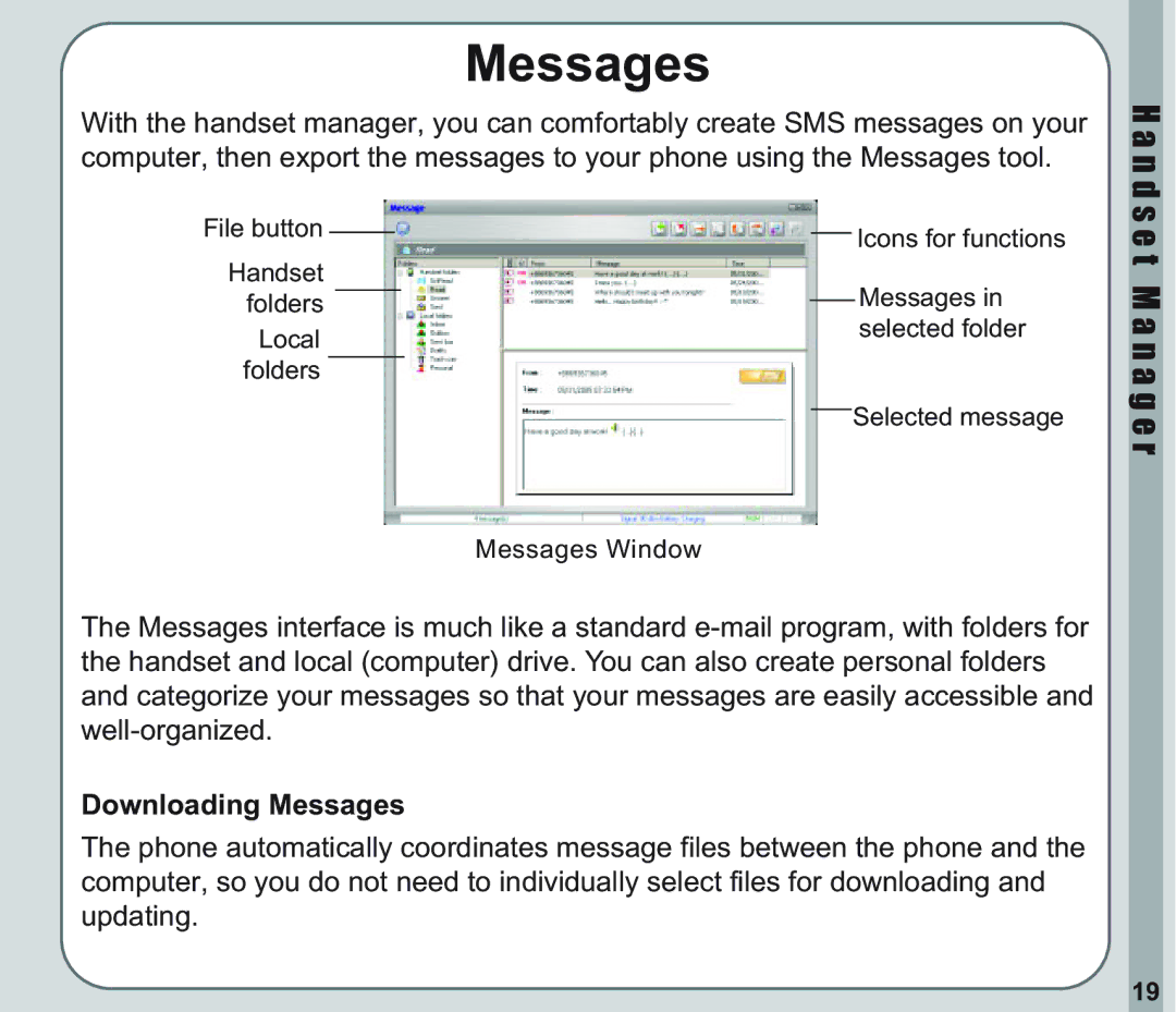 Asus V66 user manual Downloading Messages 