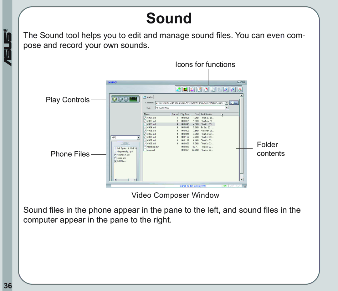 Asus V66 user manual Sound 