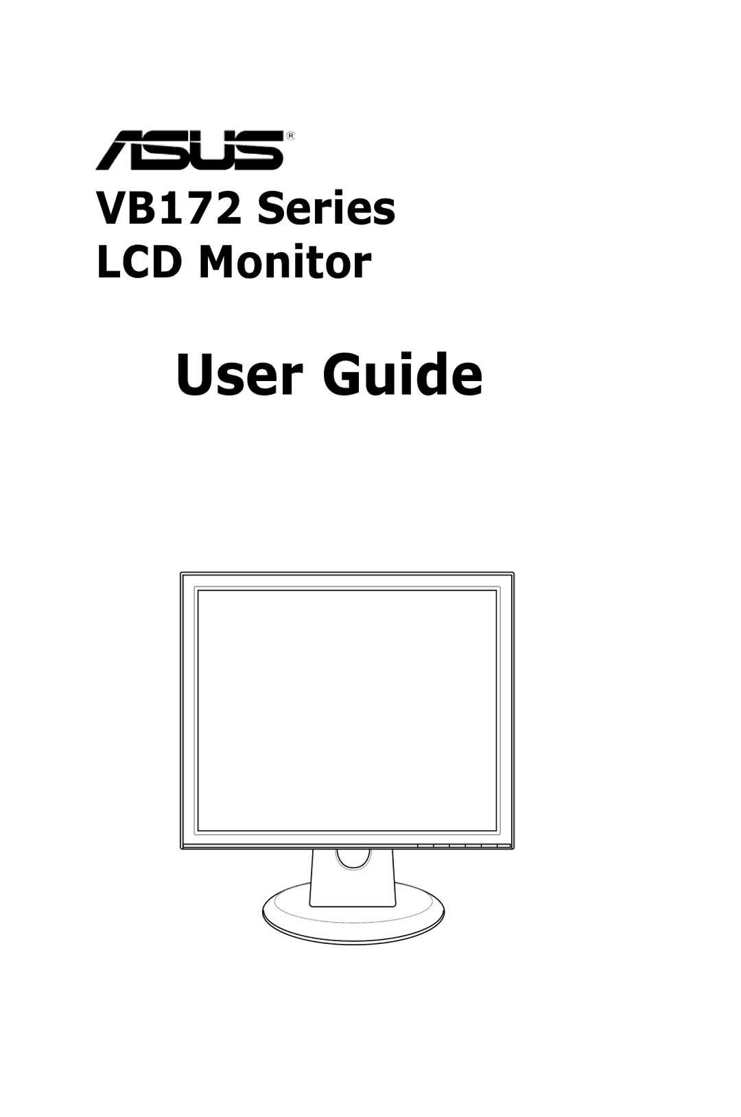 Asus VB172 manual User Guide 