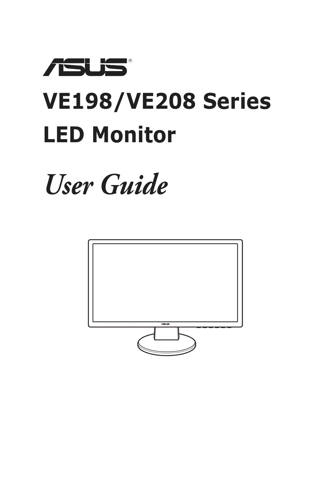 Asus VE208, VE198 manual User Guide 