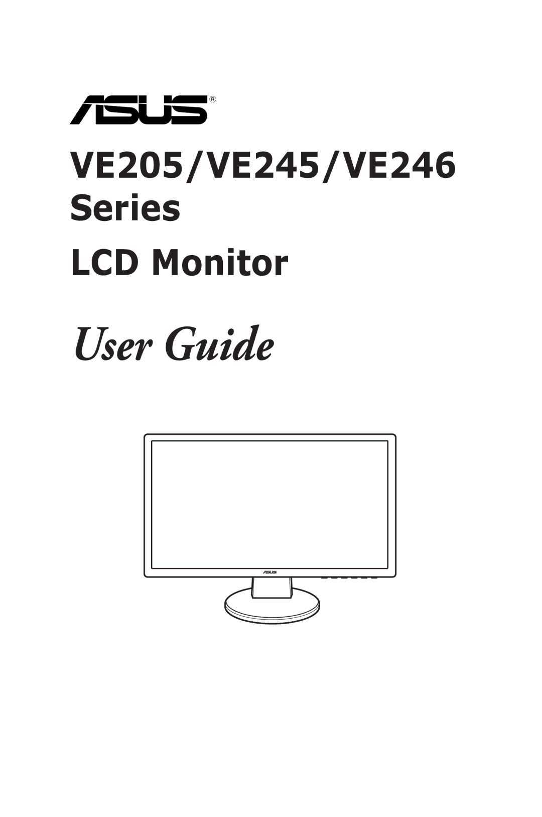 Asus VE245, VE246, VE205 manual User Guide 