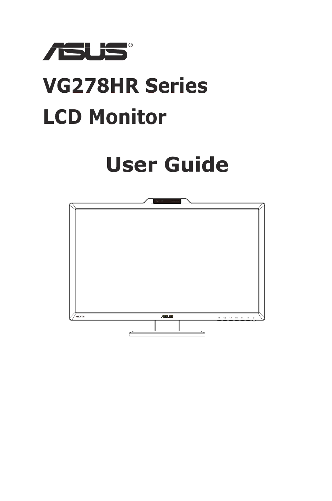 Asus VG278HR manual User Guide 