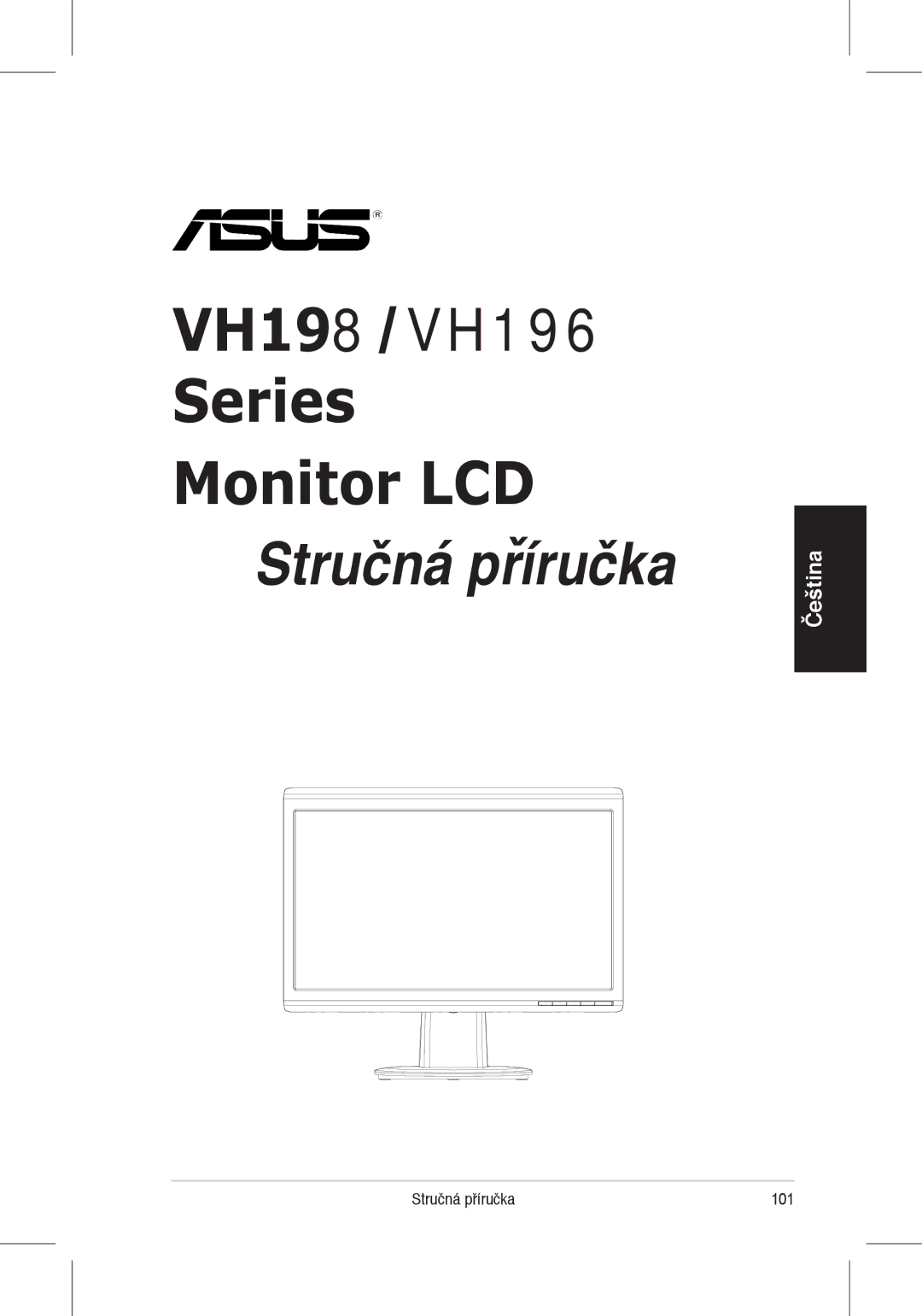 Asus quick start VH198 VH196 Series Monitor LCD 