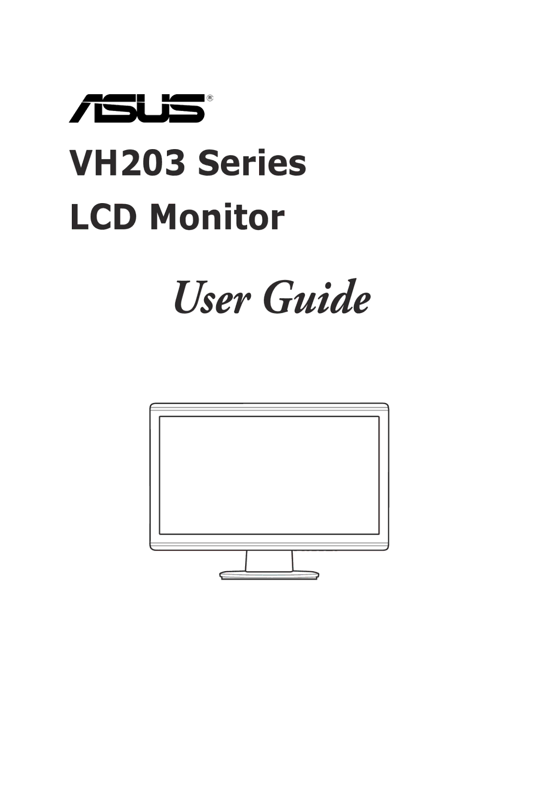 Asus VH203 manual User Guide 