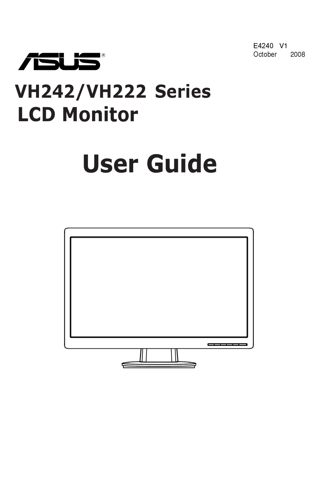 Asus VH242, VH222 manual User Guide 