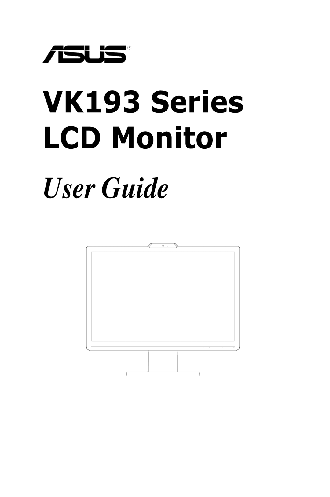 Asus VK193 manual User Guide 