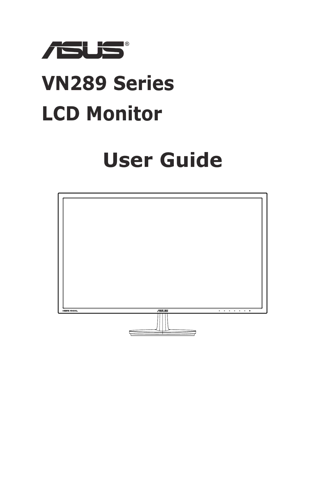 Asus manual VN289 Series LCD Monitor User Guide 