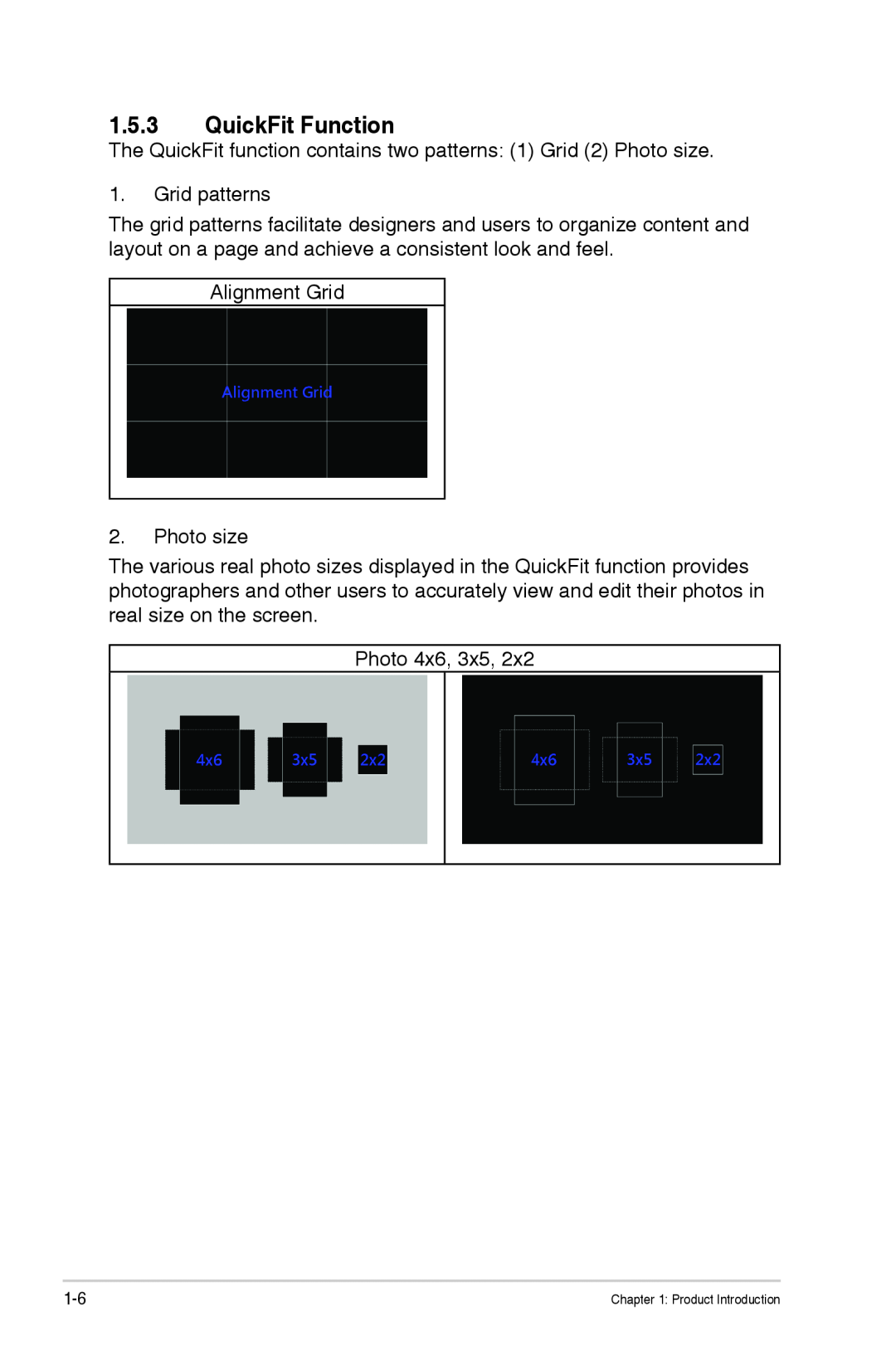 Asus VS207TP manual QuickFit Function 