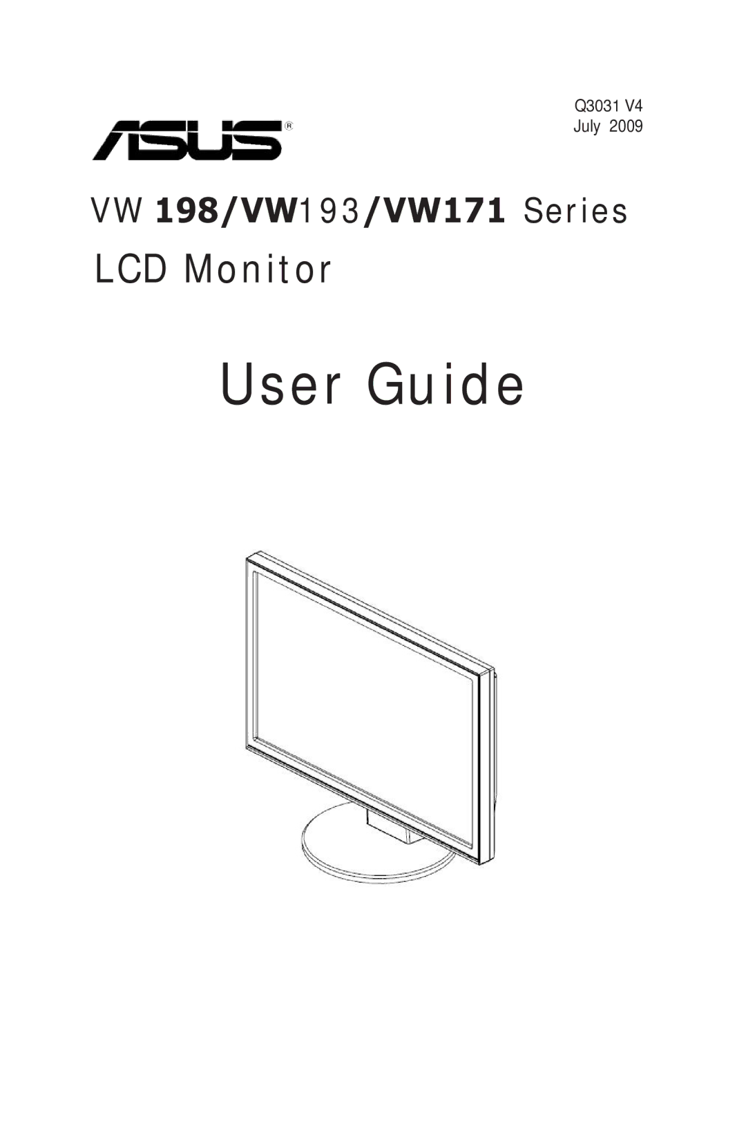 Asus VW171, VW193, VW 198 manual User Guide 