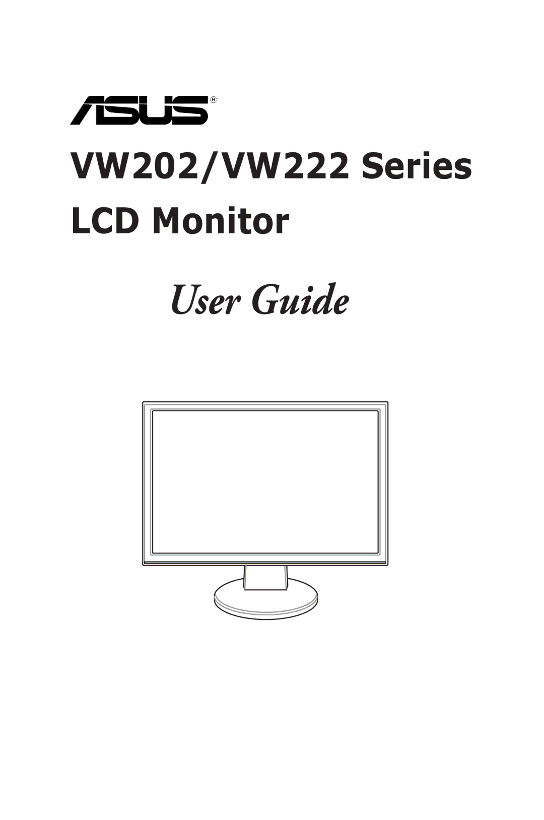 Asus VW222, VW202 manual User Guide 