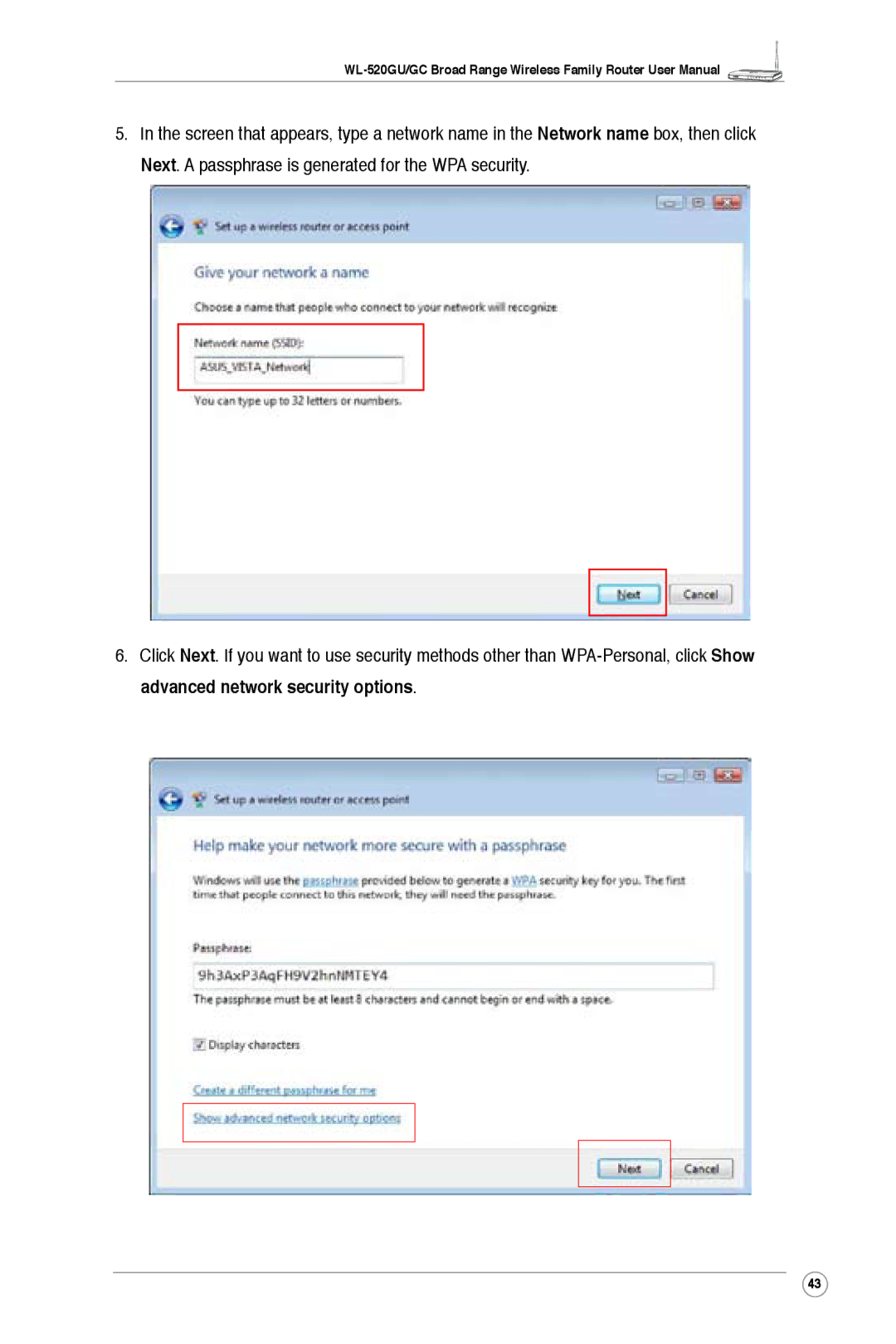 Asus WL-520GU, WL-520GC user manual 