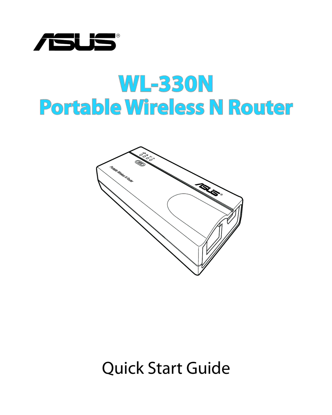 Asus WL330N quick start WL-330N 