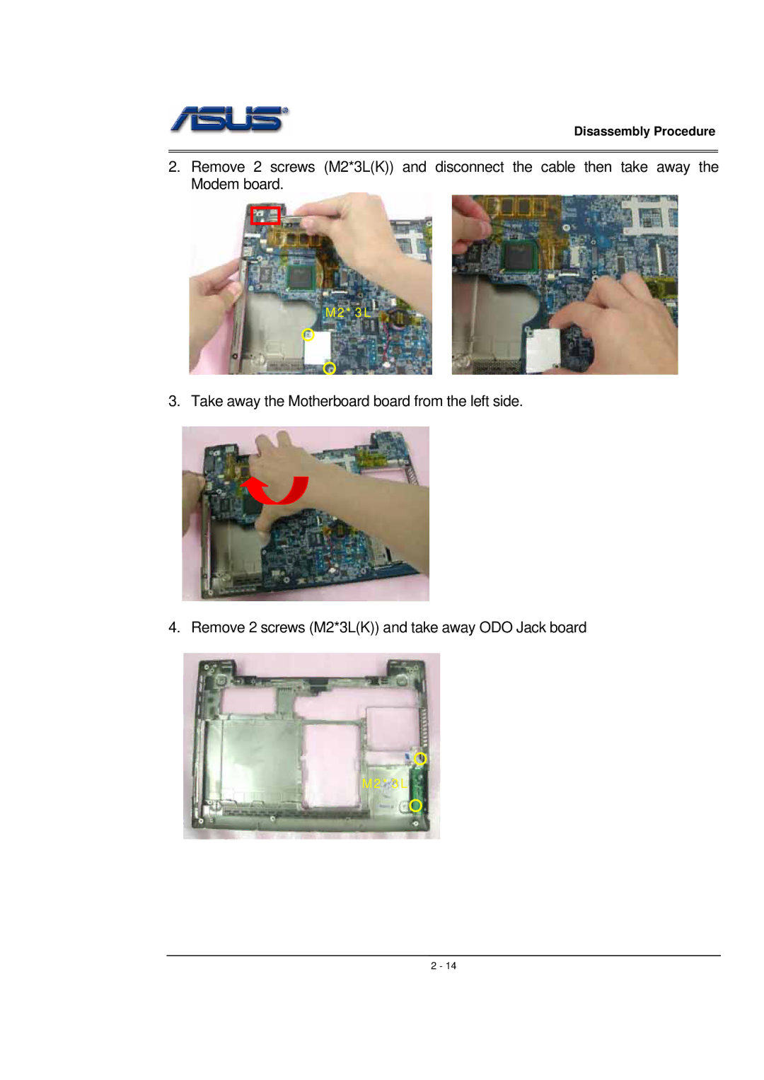 Asus WSF manual M2*3L 