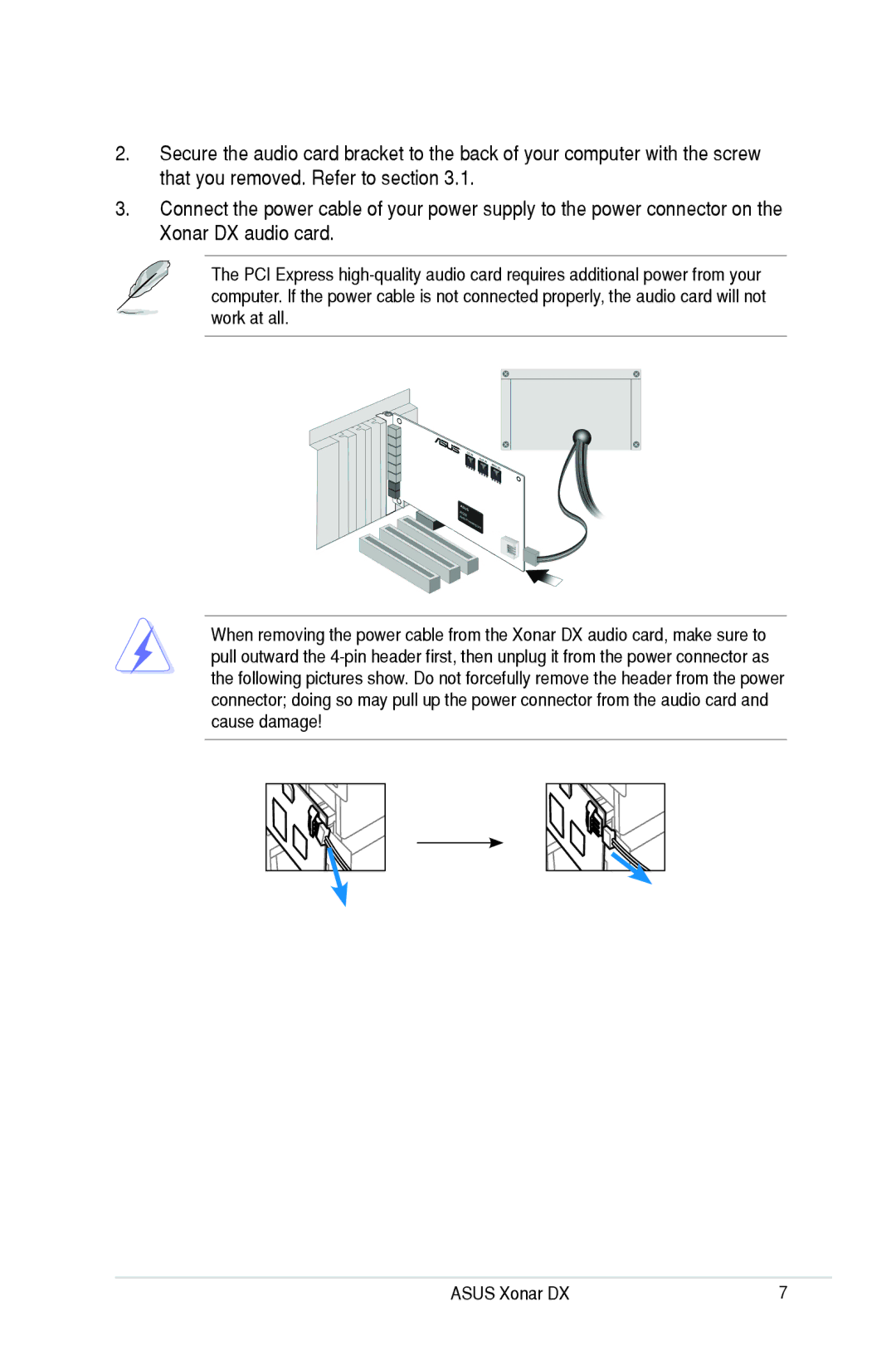 Asus Xonar DX, XONARH6 user manual 