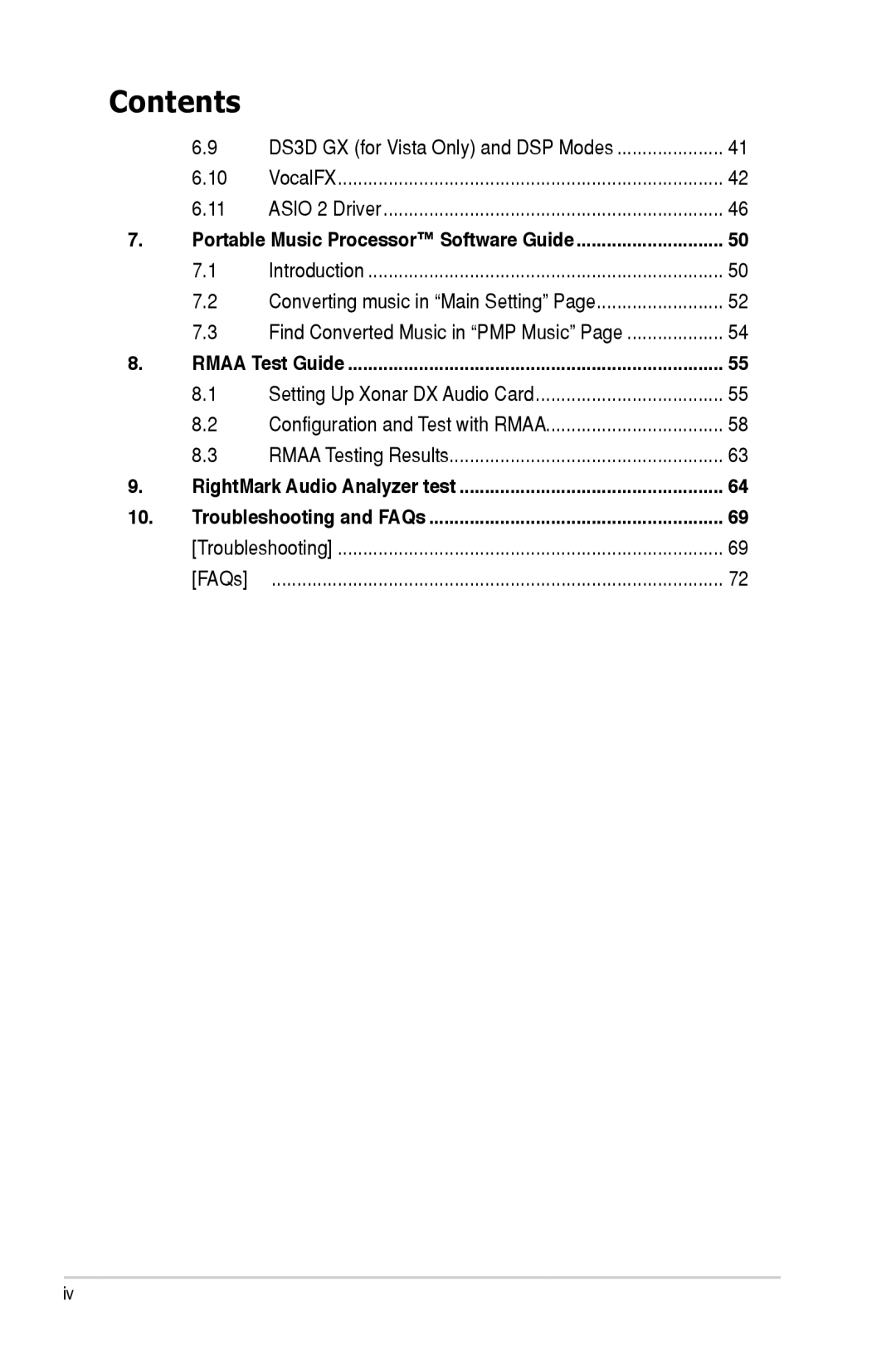 Asus XONARH6, Xonar DX user manual Rmaa Test Guide, RightMark Audio Analyzer test Troubleshooting and FAQs 