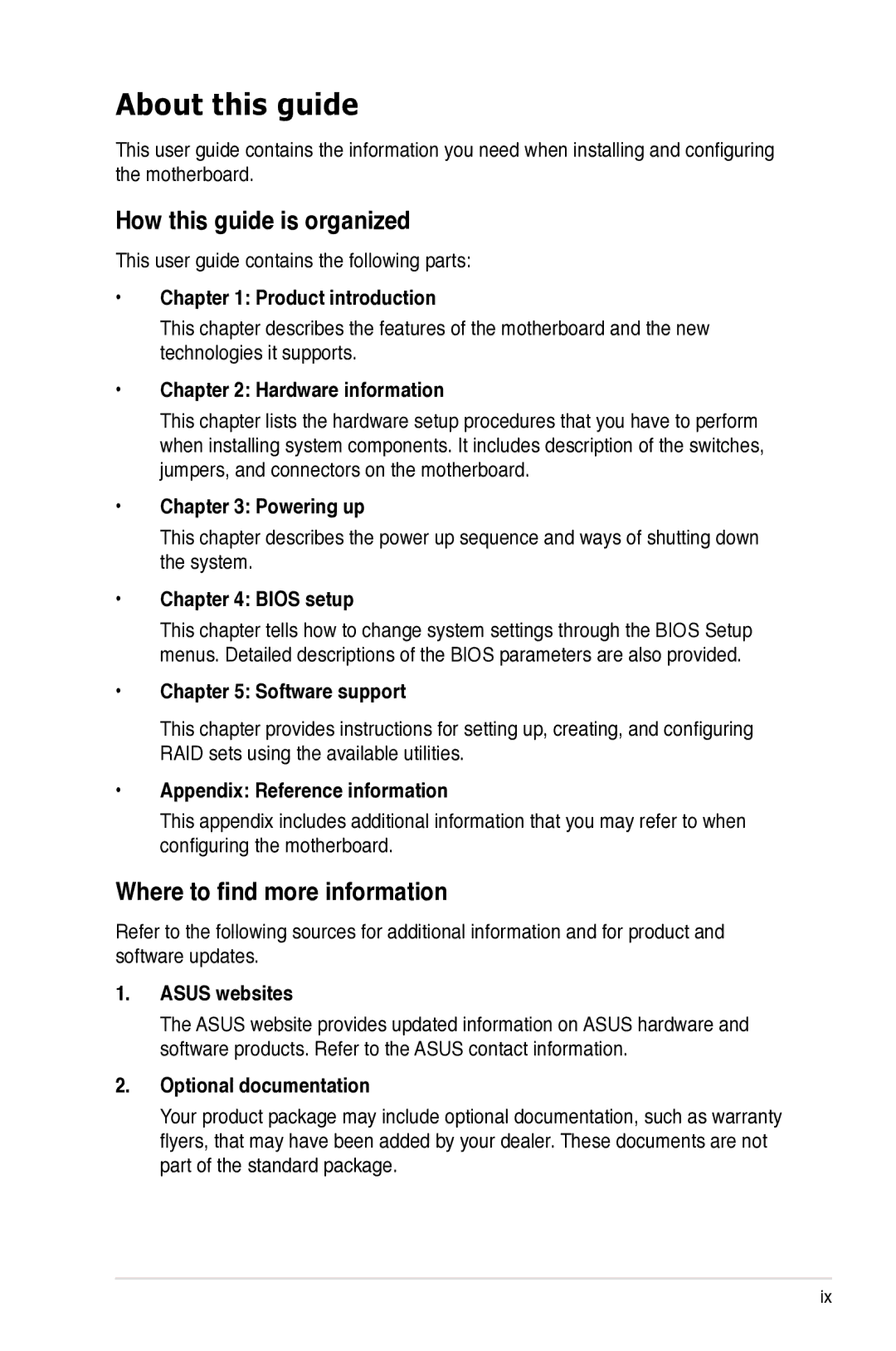 Asus Z7S WS manual About this guide, How this guide is organized, Where to find more information 