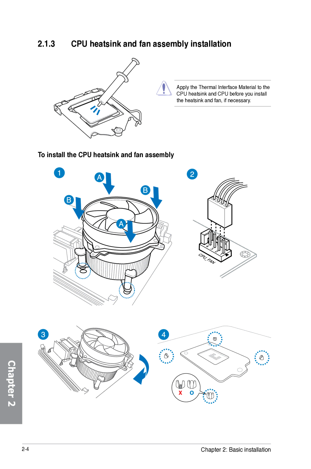 Asus Z87WS, Z87C, Z87-WS manual CPU heatsink and fan assembly installation, To install the CPU heatsink and fan assembly 