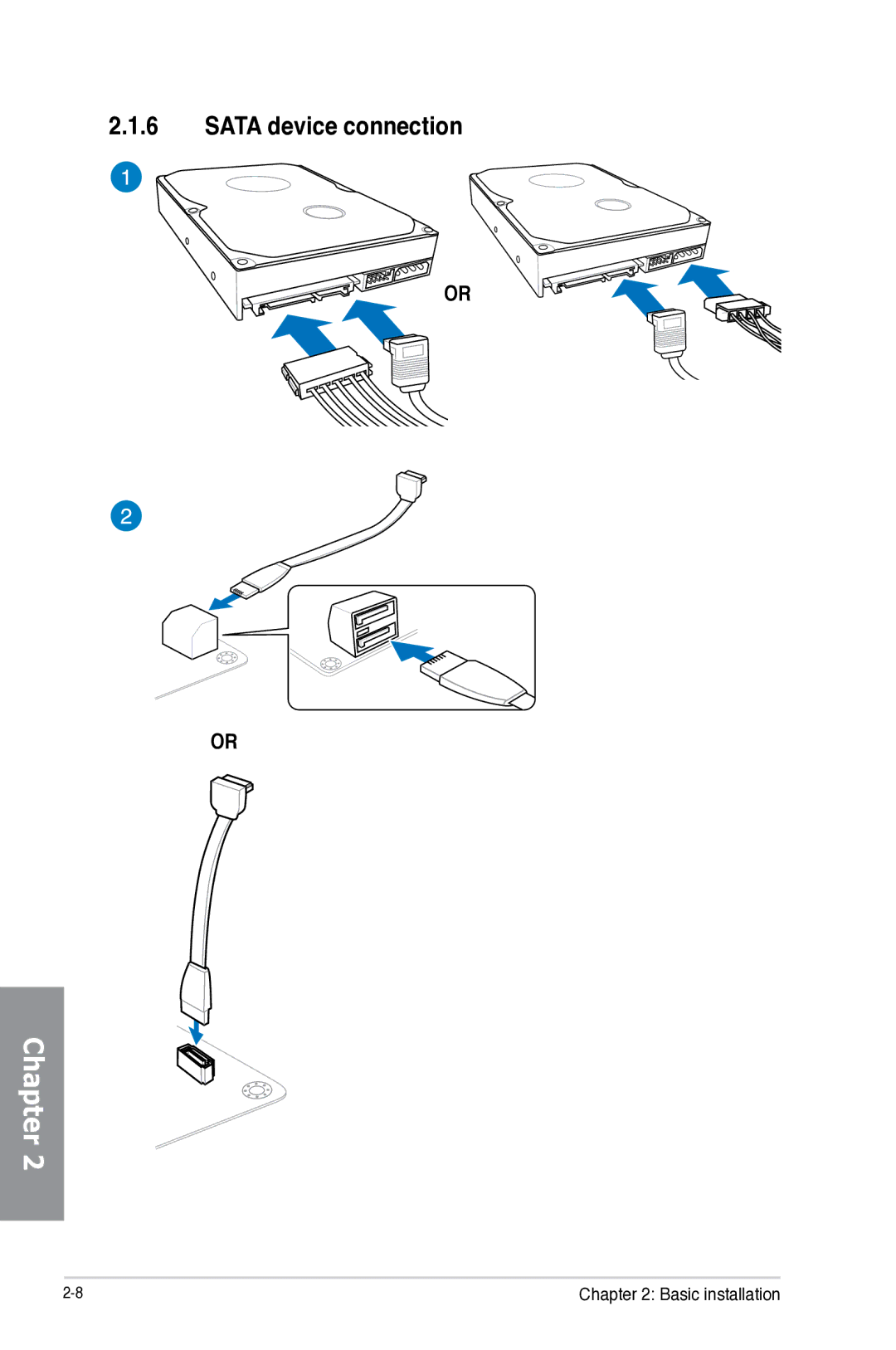 Asus Z87WS, Z87C, Z87-WS, 90SB0390M0AAY0 manual Sata device connection 