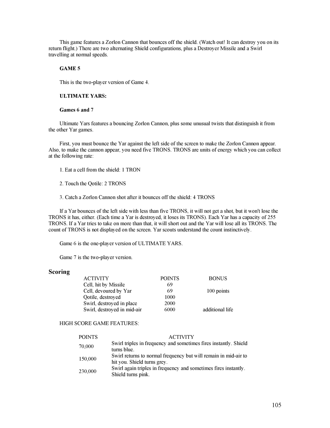 Atari CX-2600 manual 105 