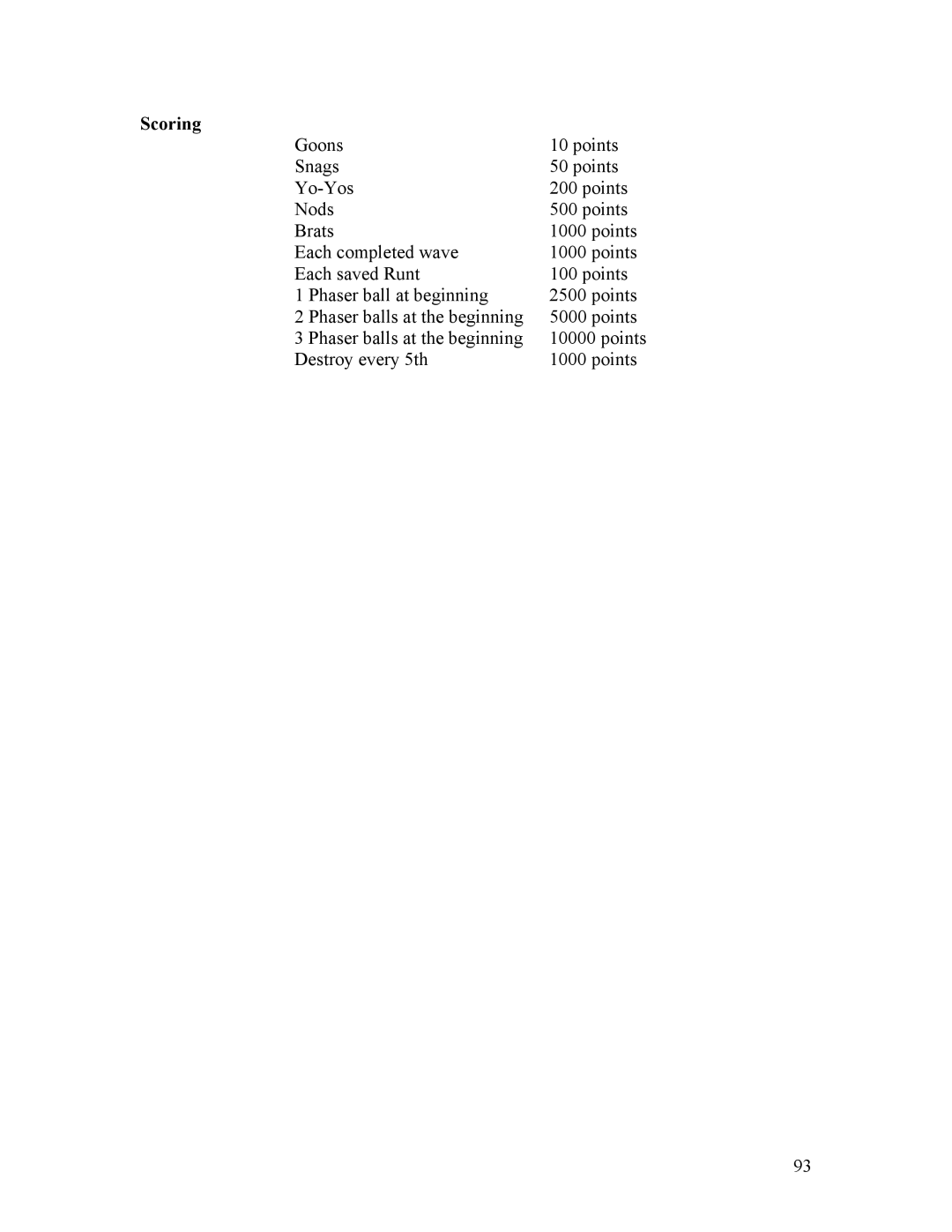 Atari CX-2600 manual Scoring 