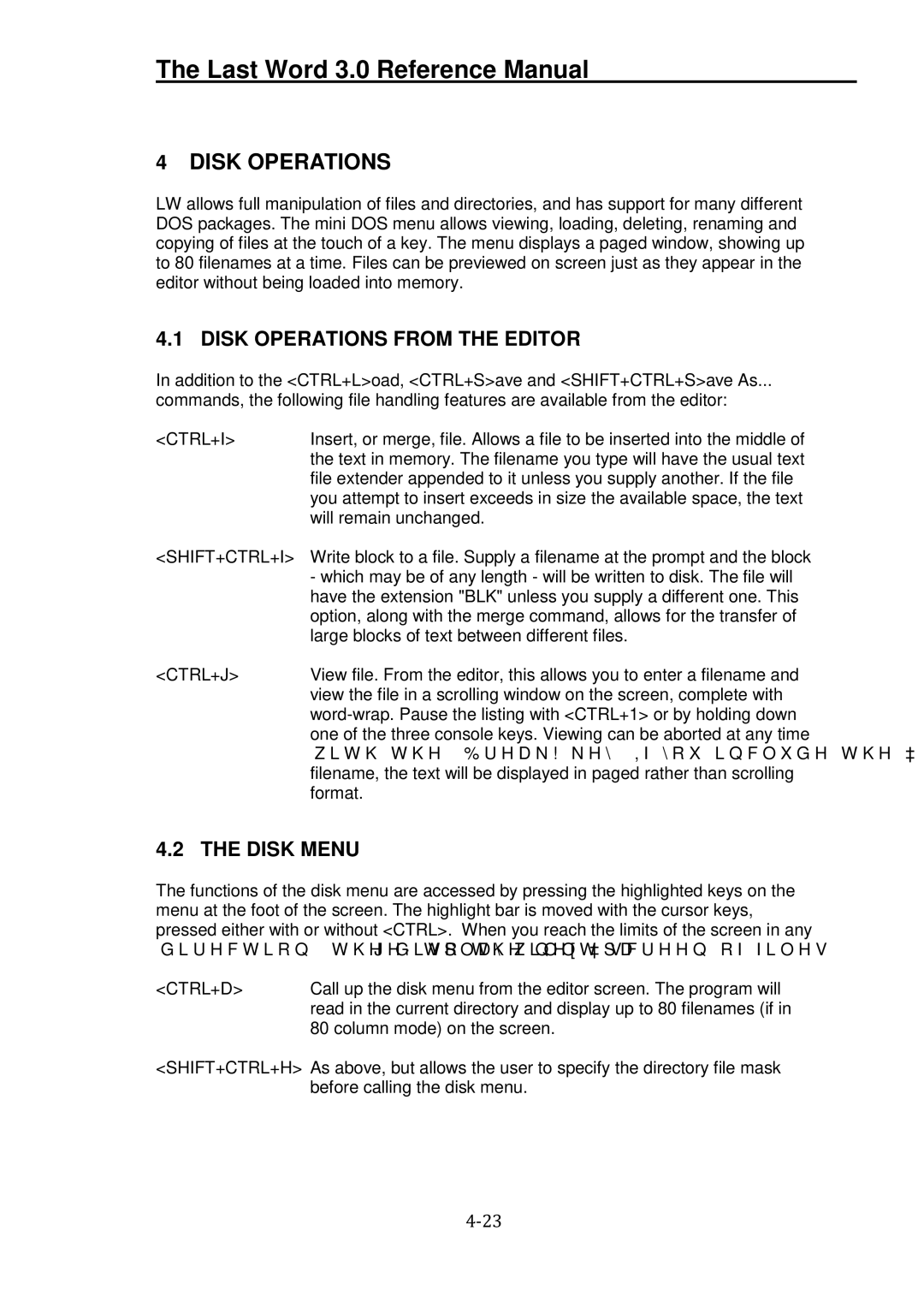 Atari XL manual Disk Operations from the Editor, Disk Menu, Ctrl+J, Ctrl+D 